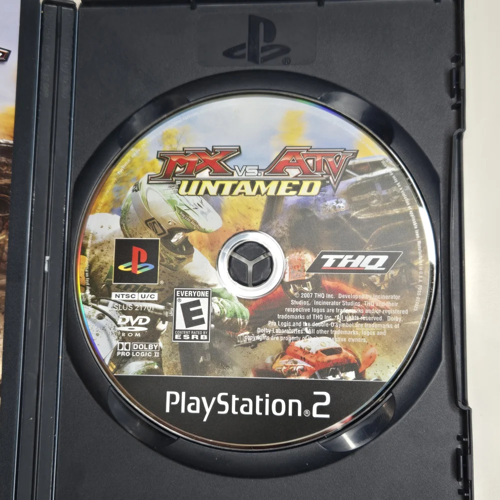 MX vs. ATV Untamed for PlayStation 2 Ps2 THQ Complete Tested Working With Manual